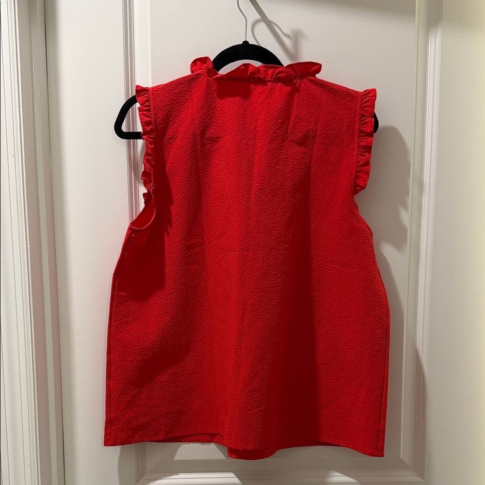 Vineyard Vines Scarlet Ruffle Top - Picture 5 of 5